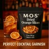 M.O.S Dried Orange Slices 2 oz No Sugar Added Premium Dehydrated Orange Wheels Made in USA - 3 of 4