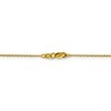 Black Bow Jewelry 1.25mm 14k Yellow Gold Diamond Cut Solid Rolo Chain Necklace - 4 of 4