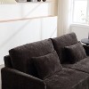 JOYRACER 69" Mid-Century Modern Loveseat Sofa with 2 Pillows, Upholstered 2-Seater Couch for Small Space Living Room Bedroom Reading - 3 of 4