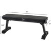 Multi-Purpose Folding Flat Bench for Strength Training, Perfect for Home Gym Chest and Ab Workouts - 2 of 4
