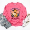 Simply Sage Market Women's Guess What Flowers Long Sleeve Garment Dyed Tee - 3 of 4