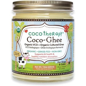 CocoTherapy Coco-Ghee Organic Virgin Coconut Oil and Organic Cultured Ghee Glass Jar, 7.5oz - 1 of 4