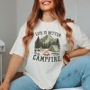 Simply Sage Market Women's Life Is Better By The Campfire Tent Short Sleeve Garment Dyed Tee - 2 of 4