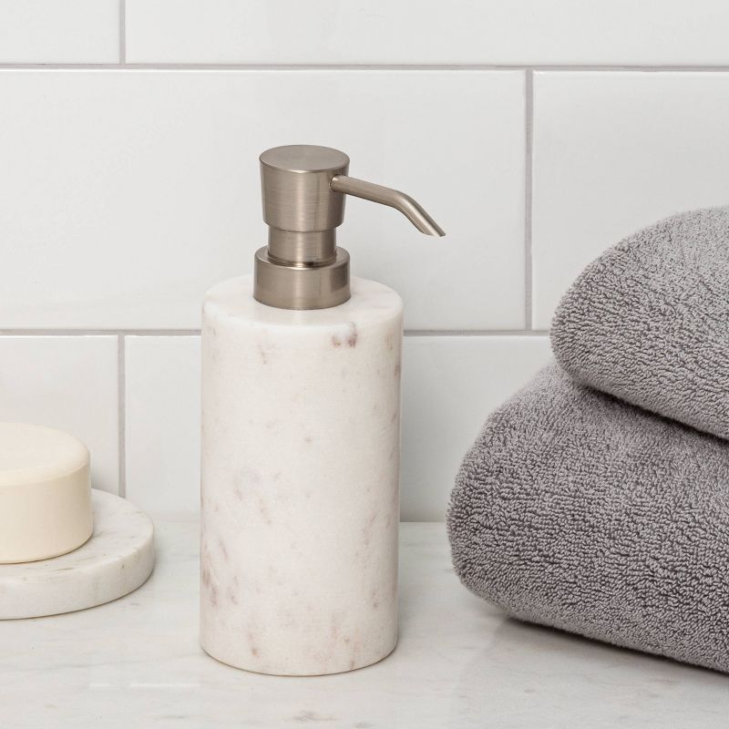 Marble Soap/Lotion Dispenser White - Threshold&#8482;, 2 of 9