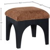 Meridian Furniture,Lawson Chenille Fabric Upholstered Ottoman - 4 of 4