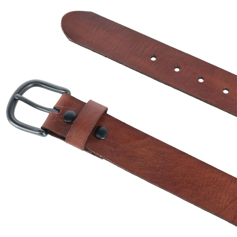 Wrangler Men's Vegetable Tanned Distressed Leather Belt, 2 of 3