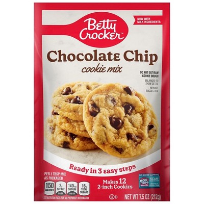 Betty Crocker Chocolate Chip Cookie Mix Chocolate Chip 7.5oz