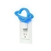 Globe Electric Auto On/Off Neon Blue Planet Night Light: LED Plug-In for Kids' & Toddlers, Novelty Wall Nightlight - 2 of 4