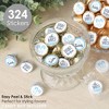 Big Dot of Happiness It's Twin Boys - Blue Twins Baby Shower Small Round Candy Stickers - Party Favor Labels - 324 Count - image 2 of 4