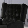 KWPZQEB Push Back Recliner Chair, Wingback Accent Chair with Button Tufted Upholstered Back & Footrest, Fabric Armchair Recliner for Living Room - 3 of 4