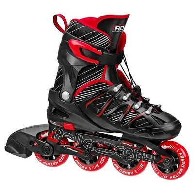 Roller Derby Kids' Stinger 5.2 Adjustable Inline Skates - Black/Red S (12-2)