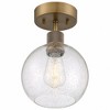 Access Lighting Port Nine 1 - Light Flush Mount in  Antique Brushed Brass - 3 of 4