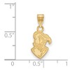 Black Bow Jewelry 14k Yellow Gold Furman Paladins NCAA Small Pendant - 2 of 3
