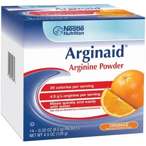 Arginaid Oral Supplement Drink Mix, Orange Flavor Nutritional Support for Wound Healing & Recovery, 14 Pack (Case of 4) - 1 of 4