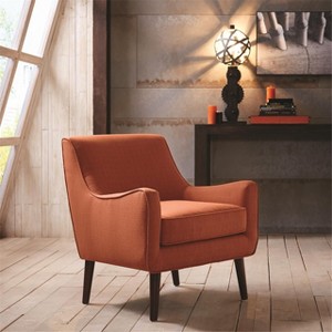 CAVINAS Polyester Fabric Accent Chair with High Backrest,Mid-Century Upholstered Living Room Chairs,Reading Chairs for Living Room - 1 of 4