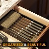 Knife Drawer Organizer Bamboo Insert Dock(Large),Black-SpaceAid® - image 4 of 4