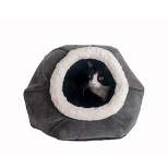 Armarkat Cat Bed C80CSH/MB Gray Velvet