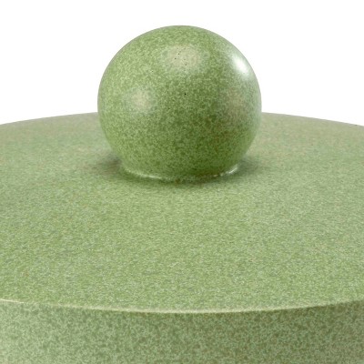 Green Leaf Pattern Resin Lidded Storage Box