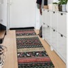 Washable Modern Farmhouse Living Room Bedroom Area Rug, Floral Print Non Slip Floor Carpet for Home Office - 3 of 4