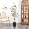Nearly Natural 5.5-ft Olive Artificial Tree in Bronze Metal Planter - 3 of 4