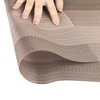 Unique Bargains Dining Table Washable Vinyl PVC Weave Placemats 18 x 12 Inches 6 Pcs - 4 of 4