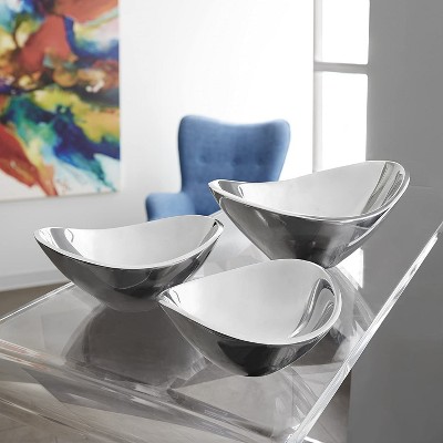 Elegant 9" Metallic Alloy Serving Bowl for Desserts and Appetizers