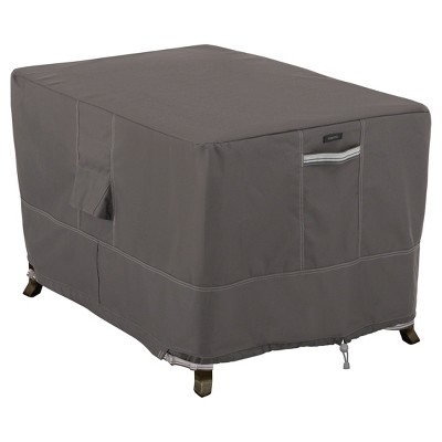 Ravenna Rectangular Fire Pit Table Cover - Dark Taupe - Classic Accessories