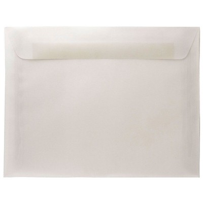 JAM Paper 8.75 x 11.5 Booklet Catalog Translucent Vellum Envelopes Clear 2851370I