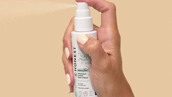 The Honest Company Sensitive Sprayable Fragrance Free Diaper Rash Cream - 2 fl oz, 2 of 8, play video