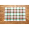 C&F Home Carter Christmas Red and Green Plaid Placemat Set of 6 - 3 of 4
