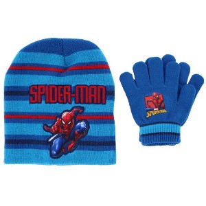 Textiel Trade Boy's One Size Fits Most Spider-Man Winter Beanie and Gloves Set - 1 of 3