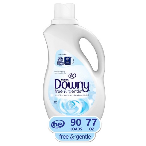 Downy Ultra Free & Gentle Liquid Fabric Conditioner - Unscented - 77 fl oz