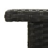 vidaXL Tea Table Black 19.7 in.x19.7 in.x18.5 in. Poly Rattan - 3 of 4