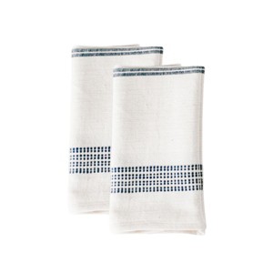 Slickblue Cotton Cloth Napkins, Handwoven Striped Dinner Napkin, Classic Style, 20x20 Inch, Multiple Colors, 2 or 4 Pack - 1 of 3