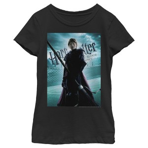 Girl's Harry Potter Half-Blood Prince Ron Quidditch Poster T-Shirt - 1 of 3