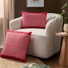 TOWN & COUNTRY TERRA Alara Solid Border Handcrafted Indoor Outdoor Decorative Pillow - 2 of 4