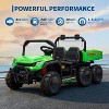 24V 4WD All-Terrain Kids Electric Ride-on Dump Truck,2-Seater with Remote Control,Dump Bed - 2 of 4