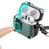 Vena For Apple AirPods 4 Case Cover Carbon Fiber Pattern, Auto Open Lock Compatible with AirPods Gen 4 4th Generation, Support Wireless Charging Green - 4 of 4