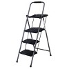 Costway New HD 3 Step Ladder Platform Folding Stool 330 LBS Capacity Space Saving w/Tray - 2 of 4