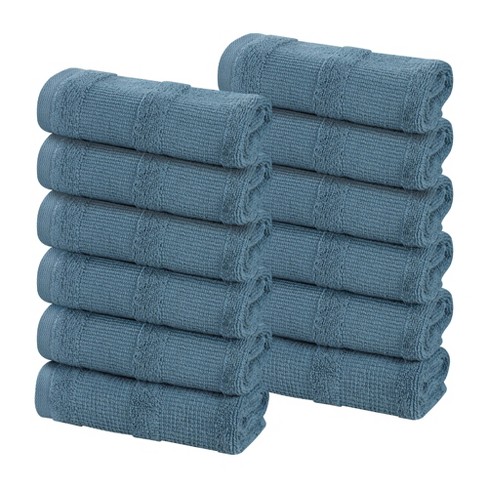 8pc Cotton Bath Towel Set Aqua : Target