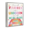 Stupell Industries Fairies Unicorns Mermaids and Rainbows Whimsical Design Framed Giclee Art, Gray, 24" x 30" - 2 of 4