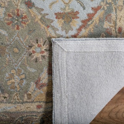 Heritage Light Blue and Brown Hand-Tufted Wool Area Rug