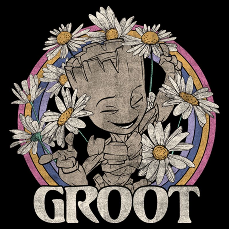 Girl's Guardians of the Galaxy Groot Springtime T-Shirt, 2 of 4