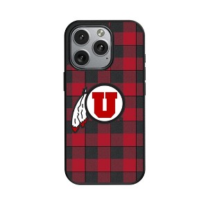 NCAA Big 12 Universities Plaid MagSafe Compatible Cell Phone Case for Apple iPhone - 1 of 4