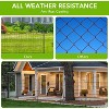 Decorative Garden Fence,10 Panels No Dig Decorative Fence with Gate for Outdoor,Yard, Patio, Animal Barrier Rustproof Metal Wire Panel,Dog Fence - 3 of 4