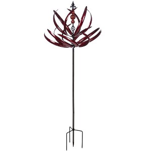 Evergreen 91-inch Waves in Motion Outdoor Safe Kinetic Wind Spinner Garden Stake - 1 of 4