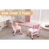 2-Pack Kids Chairs with 3-Level Height Adjustment, Plastic Toddler Chair for Indoor Outdoor Use, Ages 2-12 - 2 of 4