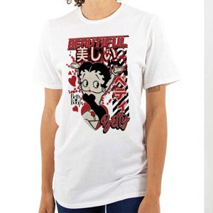 Kanji Style Betty Boop Beautiful Womens Graphic T Shirt Tees Brisco Brands - 1 of 3