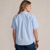 Lands' End Women's Cooling Elbow Sleeve Button Front Shirt - 2 of 4