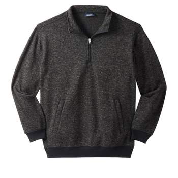 KingSize Men's Big & Tall Quarter Zip Sweater Fleece